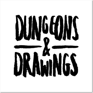 dungeon drawings Posters and Art